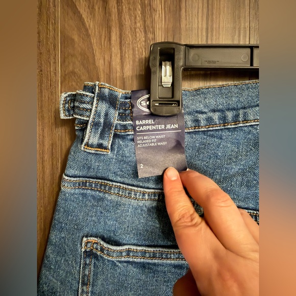 Scoop Barrel Carpenter Classic Blue Jeans size 2-NWT - Picture 2 of 6